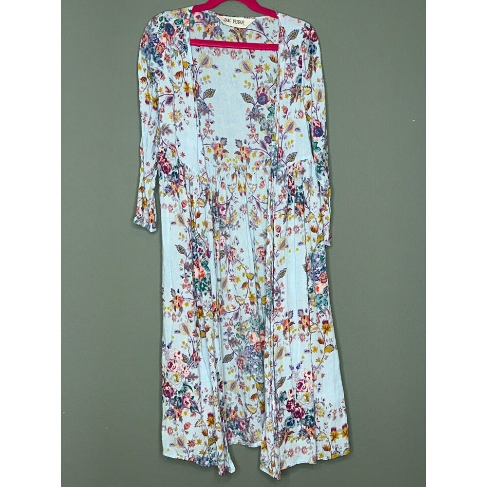 Jak & Peppar Girls 7 Floral Boho Western Fairy Duster Kimono - Picture 2 of 10